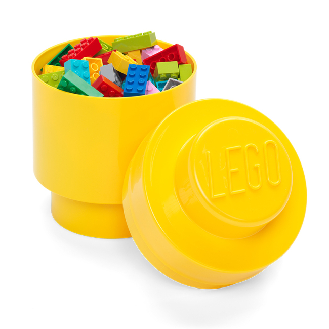 Бокси для іграшок - Циліндр для зберігання LEGO Lifestyle Цеглинка 1 жовтий (40301732)#2