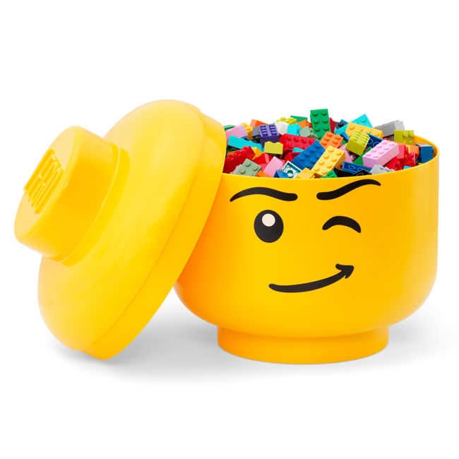 Бокси для іграшок - Бокс-голова LEGO Lifestyle Winking boy large (40320802)#2