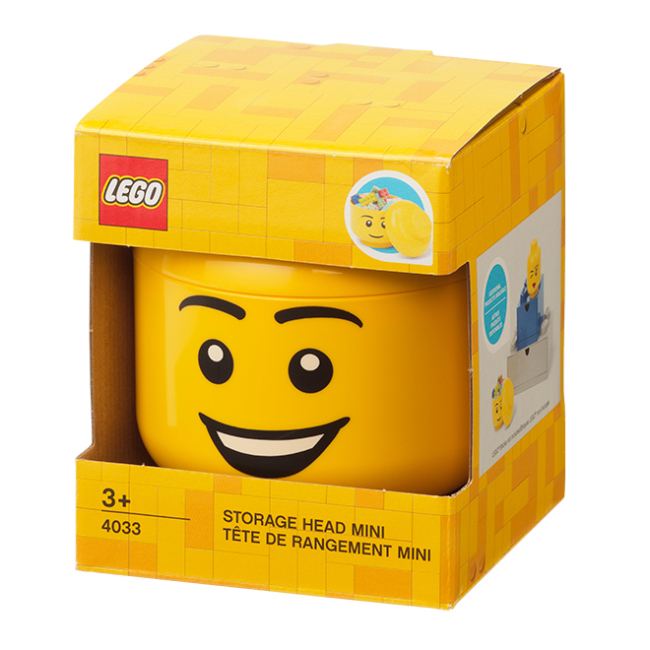 Бокси для іграшок - Бокс-голова LEGO Lifestyle Happy boy mini (40330802)#3