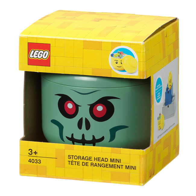 Бокси для іграшок - Бокс-голова LEGO Lifestyle Green skeleton mini (40330805)#2