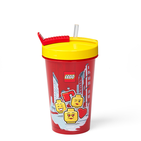 Чашки, стаканы - Стакан с трубочкой LEGO Lifestyle Iconic girl (40441725)#2