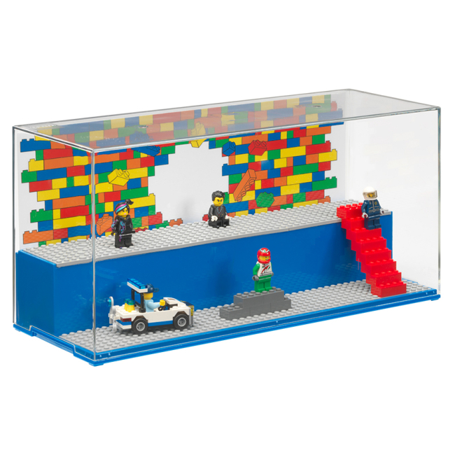 Боксы для игрушек - ​Дисплей для мини фигурок LEGO Lifestyle Iconic синий (40700002)#3