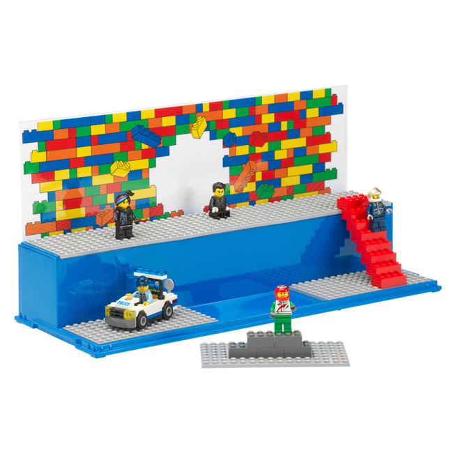 Боксы для игрушек - ​Дисплей для мини фигурок LEGO Lifestyle Iconic синий (40700002)#4