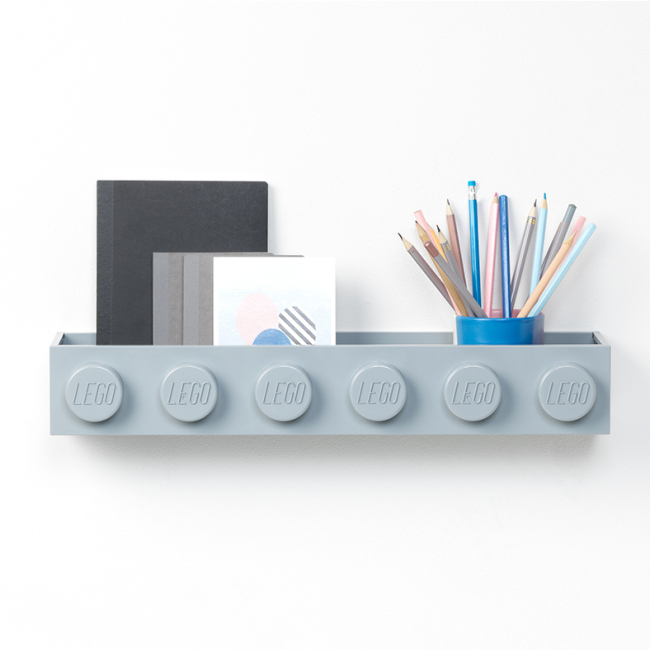 Бокси для іграшок - ​Настінна полиця LEGO Lifestyle сіра (41121740)#3
