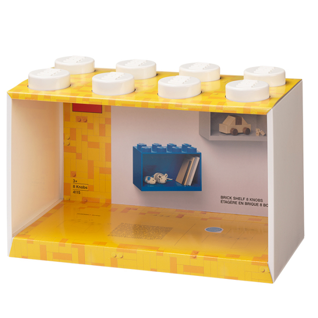 Бокси для іграшок - ​Полиця-цеглинка LEGO Lifestyle 8 біла (41151735)#2