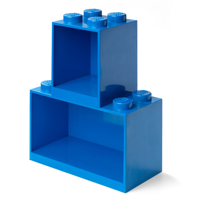 Боксы для игрушек - Набор полок-кирпичиков LEGO Lifestyle 4+8 синий (41171731)#2