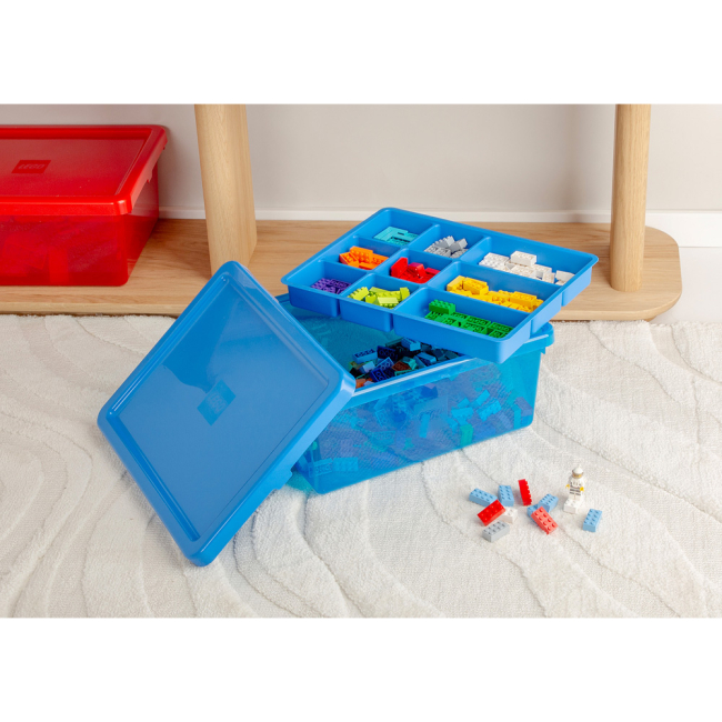 Бокси для іграшок - Бокс для сортування і зберігання LEGO Lifestyle синій (41310801)#7