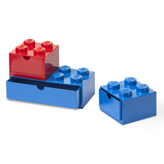 Бокси для іграшок - Набір настільних органайзерів Цеглинки LEGO Lifestyle червоний, синій (43250800)#2