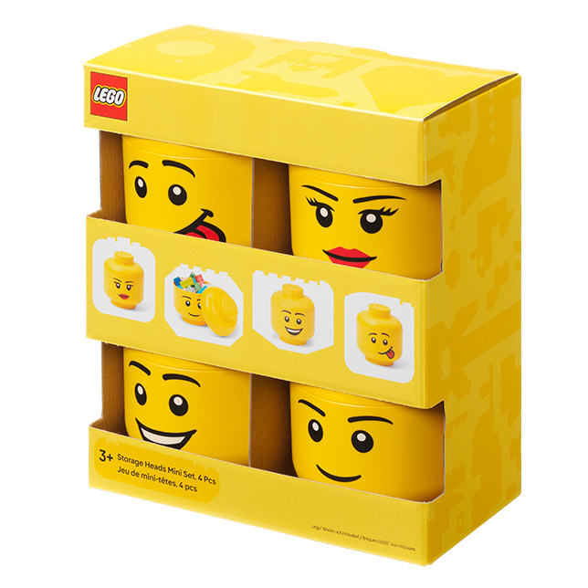 Боксы для игрушек - Набор боксов-голов LEGO Lifestyle Mini 4 шт (43330801)#2