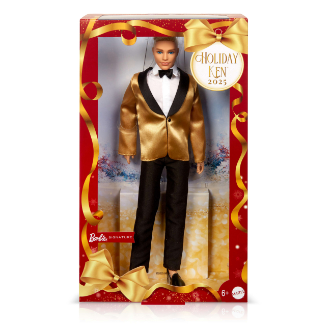 Ляльки - Лялька Barbie Signature Святковий Кен блондин (JGK55)#2