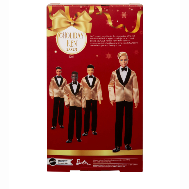 Ляльки - Лялька Barbie Signature Святковий Кен блондин (JGK55)#3