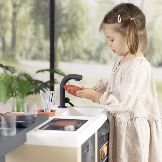 Детские кухни и бытовая техника - Игровая кухня Smoby Кухонный остров Скандинавский стиль с игровой зоной (7600312601)#5