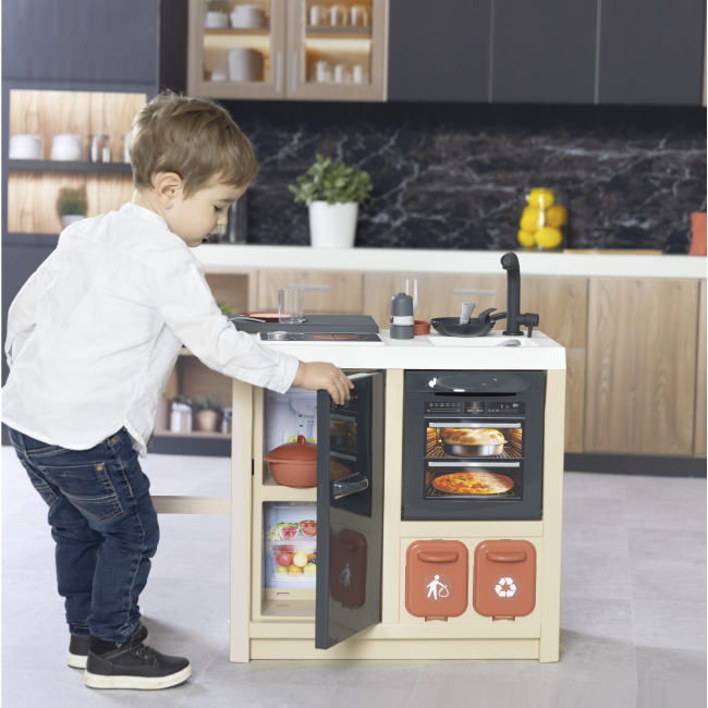 Детские кухни и бытовая техника - Игровая кухня Smoby Кухонный остров Скандинавский стиль с игровой зоной (7600312601)#6