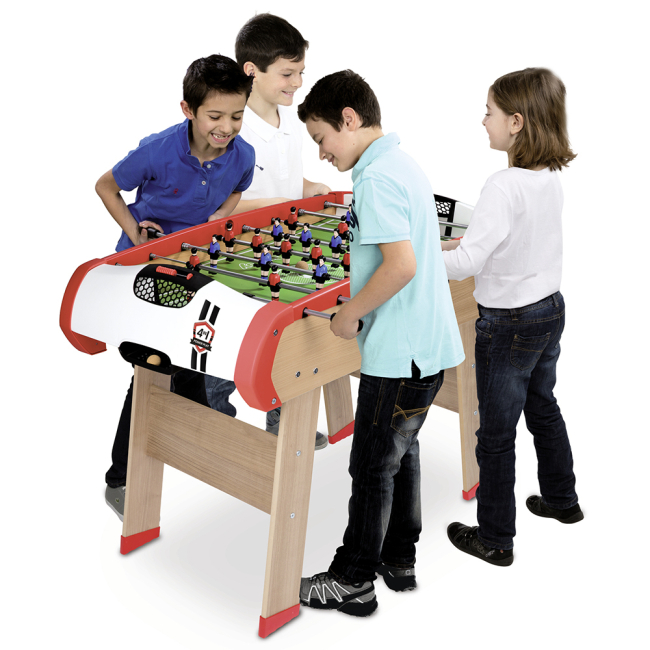 Спортивні настільні ігри - Дерев'яний багатофункціональний стіл Smoby Павер Плей 4 в 1 (7600640002)#5