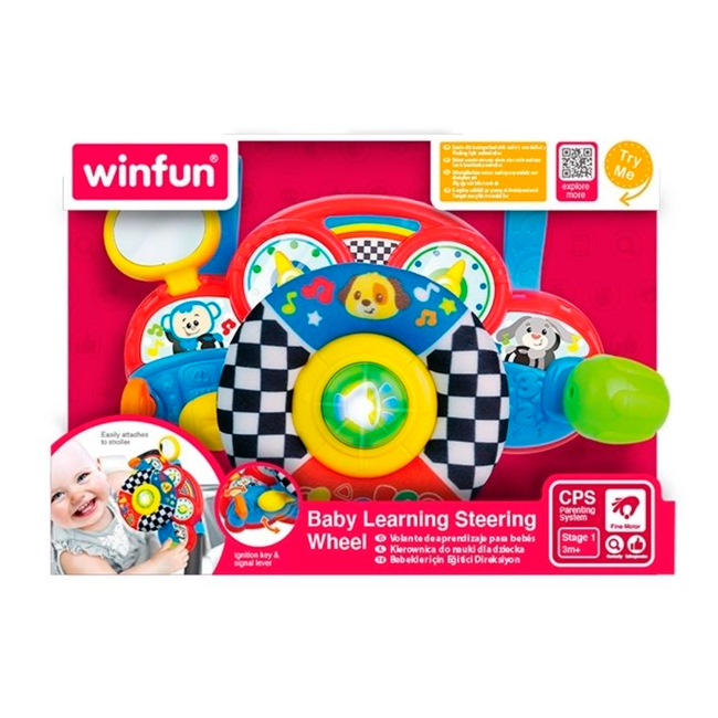 Игрушки для малышей - Развивающая игрушка WinFun Руль (0782-01)#2