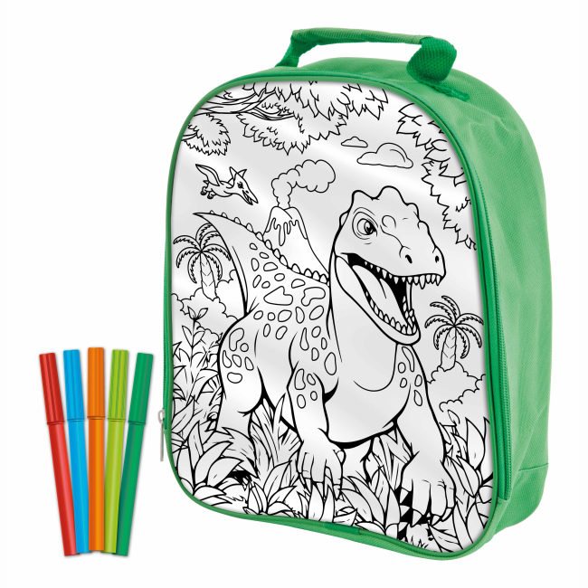 Набори для творчості - Рюкзак-розмальовка Moxy Dinosaur Expedition з фломастерами (990192)#2