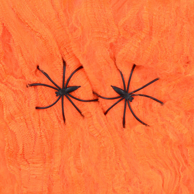 Аксесуари для свят - Декор Yes! Fun Геловін Павутина з двома павучками помаранчева​ (973672)#2