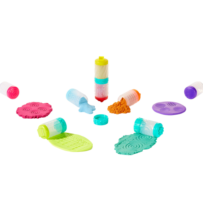 Наборы для лепки - ​Набор для лепки Wonder factory Яркий старт Масса для лепки и песок в ассортименте 2 в 1 (595304)#2