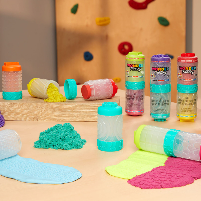 Наборы для лепки - ​Набор для лепки Wonder factory Яркий старт Масса для лепки и песок в ассортименте 2 в 1 (595304)#6