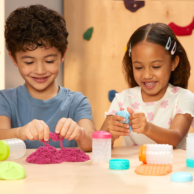 Наборы для лепки - ​Набор для лепки Wonder factory Яркий старт Масса для лепки и песок в ассортименте 2 в 1 (595304)#8