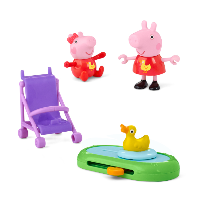 Фігурки персонажів - Ігровий набір Peppa Pig Моменти з Пеппою Сестрички на прогулянці (G0528)#2