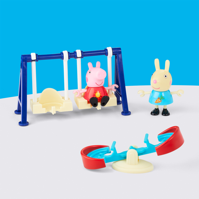 Фігурки персонажів - Ігровий набір Peppa Pig Моменти з Пеппою Пригоди на гойдалках (G1857)#5