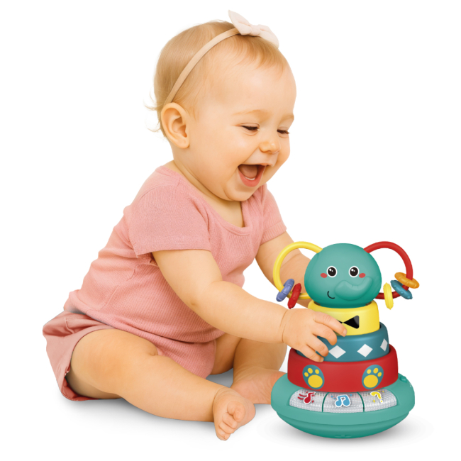Розвивальні іграшки - Розвивальна іграшка Kiddi Smart Слоненя Грайко (1305-UK)#3