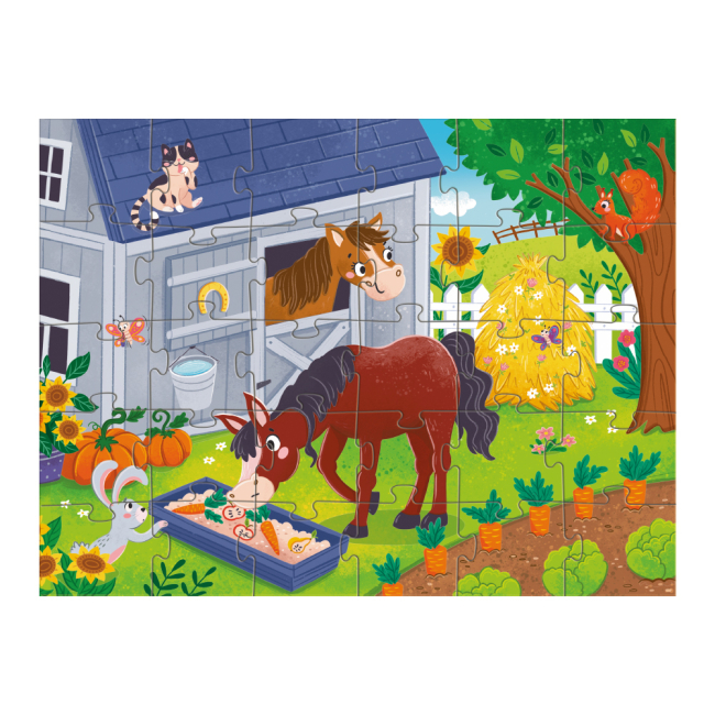 Пазлы - Пазл DoDo Обед для лошадки 30 элементов (300684)#2