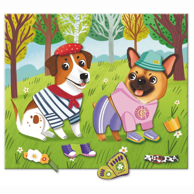 Настольные игры - Магнитная игра DoDo Одевалки Забавные псы (200278)#3