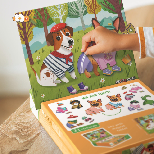 Настольные игры - Магнитная игра DoDo Одевалки Забавные псы (200278)#6