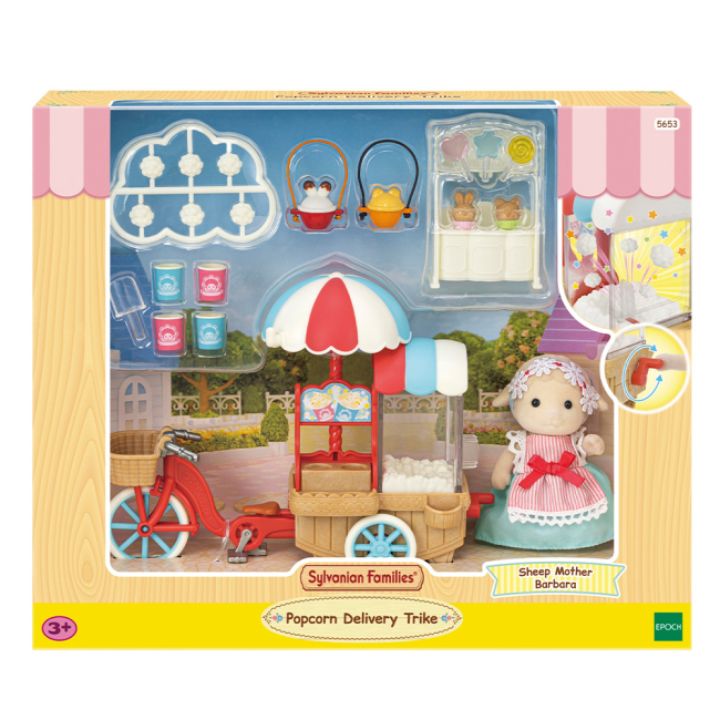 Фигурки животных - Игровой набор Sylvanian Families Трехколесный велосипед с попкорном (5653)#4