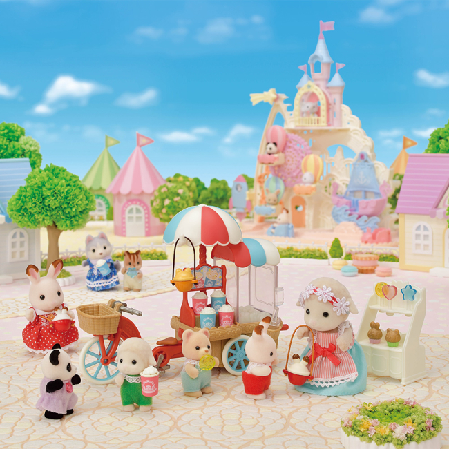 Фигурки животных - Игровой набор Sylvanian Families Трехколесный велосипед с попкорном (5653)#6