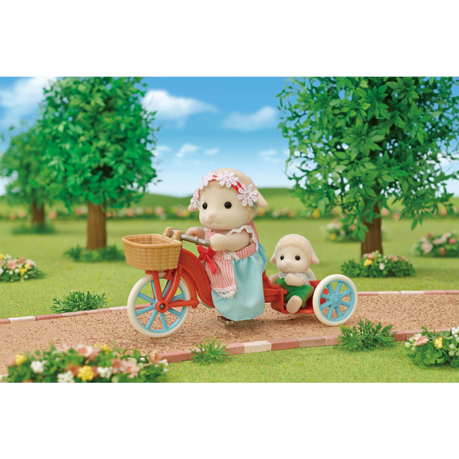Фигурки животных - Игровой набор Sylvanian Families Трехколесный велосипед с попкорном (5653)#8