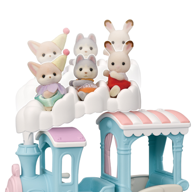Фигурки животных - Игровой набор Sylvanian Families Радужный поезд с лисичкой (5702)#6