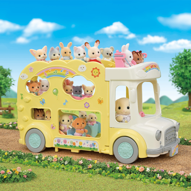 Аксессуары для фигурок - Игровой набор Sylvanian Families Детский двухэтажный автобус (5744)#5