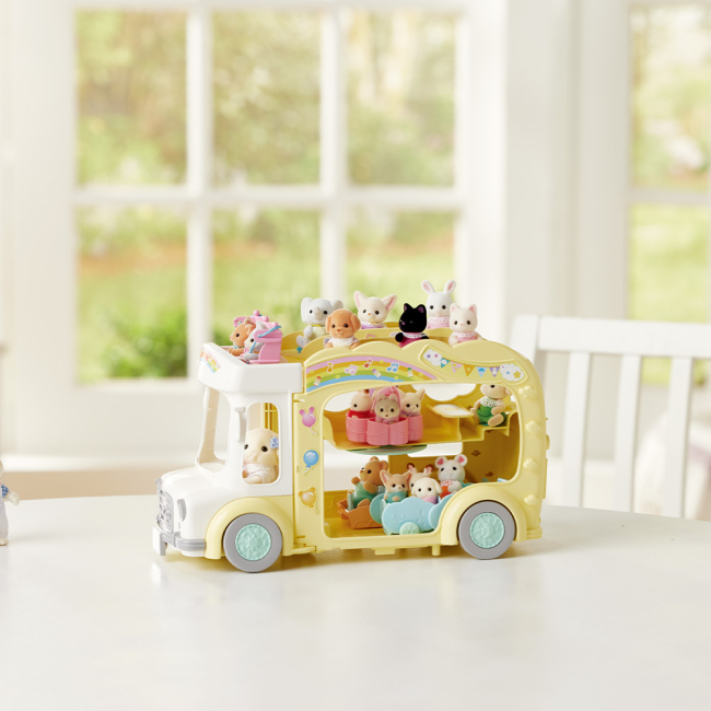 Аксессуары для фигурок - Игровой набор Sylvanian Families Детский двухэтажный автобус (5744)#8