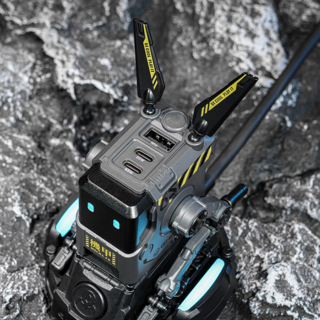 Павербанки - Зарядное устройство GravaStar Alpha65 65Вт 2XUSB-C/USB-A серый (GRAVASTARA65_GRY_EUK)#7