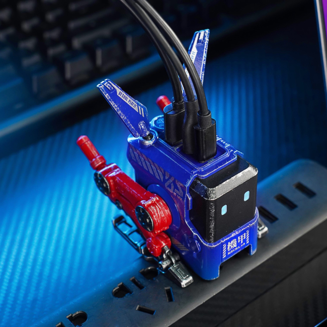 Павербанки - Зарядное устройство для GravaStar Alpha65 65Вт 2XUSB-C/USB-A War-damaged blaze blue (GRAVASTARA65_OPP_EUK)#6