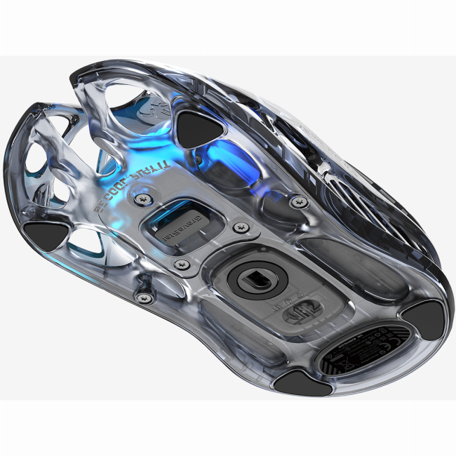 Клавиатура и мыши - Мышка GravaStar Mercury M2 BT/WL/USB-A RGB черно-прозрачный (GRAVASTARM2_XTAL_BLK)#2