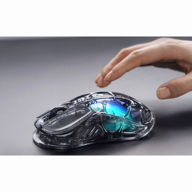 Клавиатура и мыши - Мышка GravaStar Mercury M2 BT/WL/USB-A RGB черно-прозрачный (GRAVASTARM2_XTAL_BLK)#6