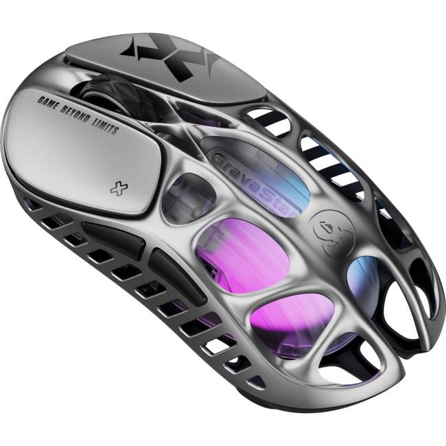 Клавиатура и мыши - Мышка GravaStar Mercury X BT/WL/USB-A RGB серый (GSX_GRY)#2