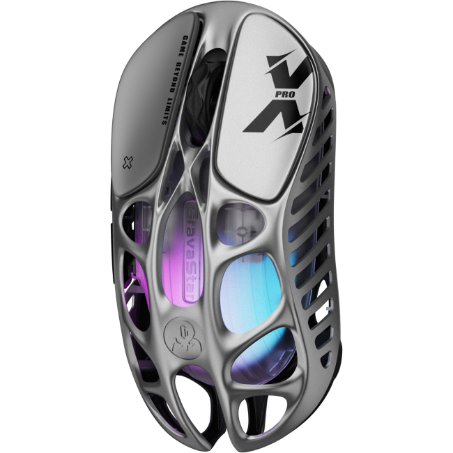 Клавиатура и мыши - Мышка GravaStar Mercury X Pro 8K BT/WL/USB-A RGB серый  (GSXPRO_GRY)#5