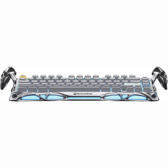 Клавіатура і миші - Клавіатура GravaStar Mercury K1 Pro 80keys Kailh Speedy Mint EN/UKR BT/WL/USB сірий (GSK1PRO_GRY)#2