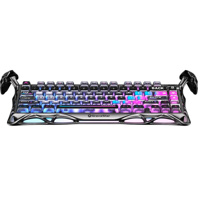 Клавиатура и мыши - Клавиатура GravaStar Mercury K1 Pro 80keys Kailh Speedy Mint BT/WL/USB cyberpunk (GSK1PRO_CBLK)#2