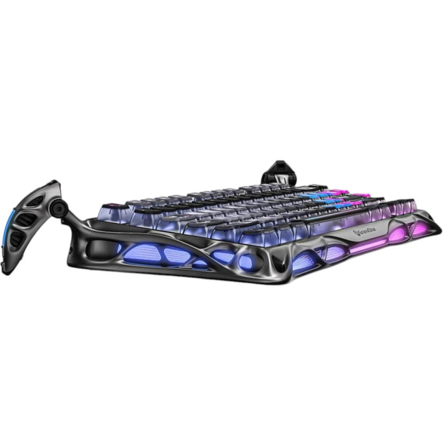 Клавиатура и мыши - Клавиатура GravaStar Mercury K1 Pro 80keys Kailh Speedy Mint BT/WL/USB cyberpunk (GSK1PRO_CBLK)#5