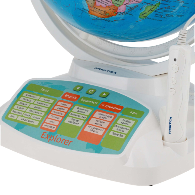 Навчальні іграшки - Інтерактивний глобус Praktica Explorer (STG2384U)#4