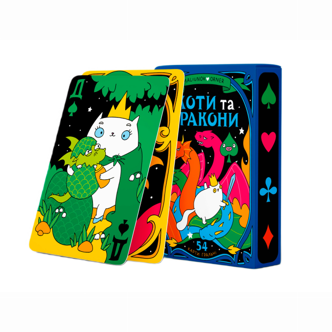 Настольные игры - Игральные карты Orner Maliunok Коты и Драконы (orner-2870)#2