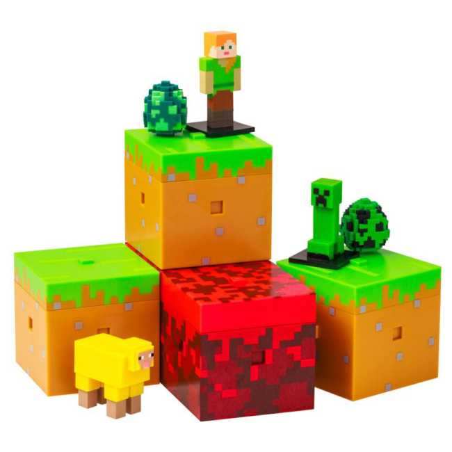 Фигурки персонажей - Фигурка-сюрприз Minecraft Капсула миров (MC9018)#5
