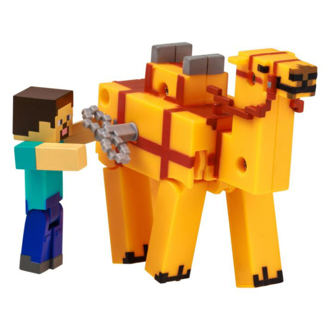 Фігурки персонажів - Набір фігурок Minecraft 3D Стів та верблюд заводний (MC1014/1)#2