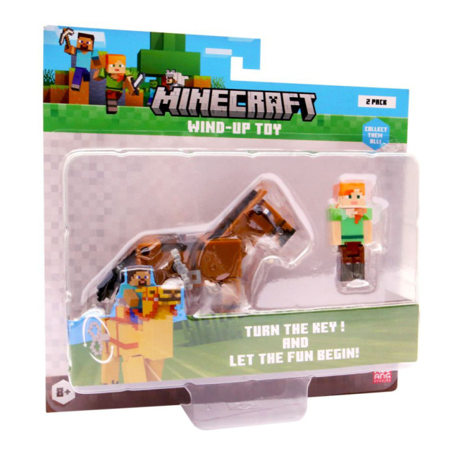 Фігурки персонажів - Набір фігурок Minecraft 3D Алекс та кінь заводний (MC1014/2)#4